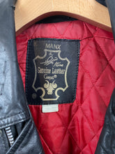 Load image into Gallery viewer, 1970s Leather Biker jacket black
