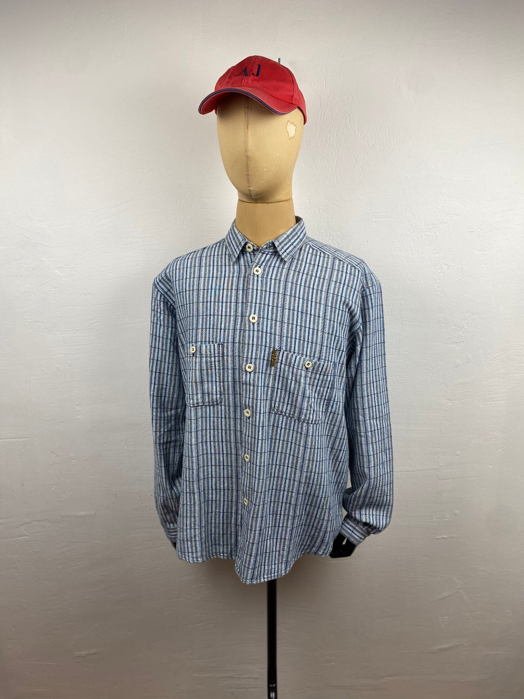 1980s EA fall winter jeans shirt