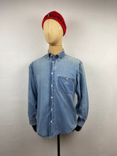 Load image into Gallery viewer, 1990s AJ stone wash denim shirt
