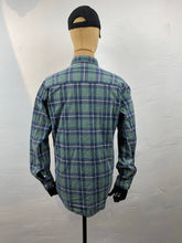 Load image into Gallery viewer, 1990s Aj checked shirt green
