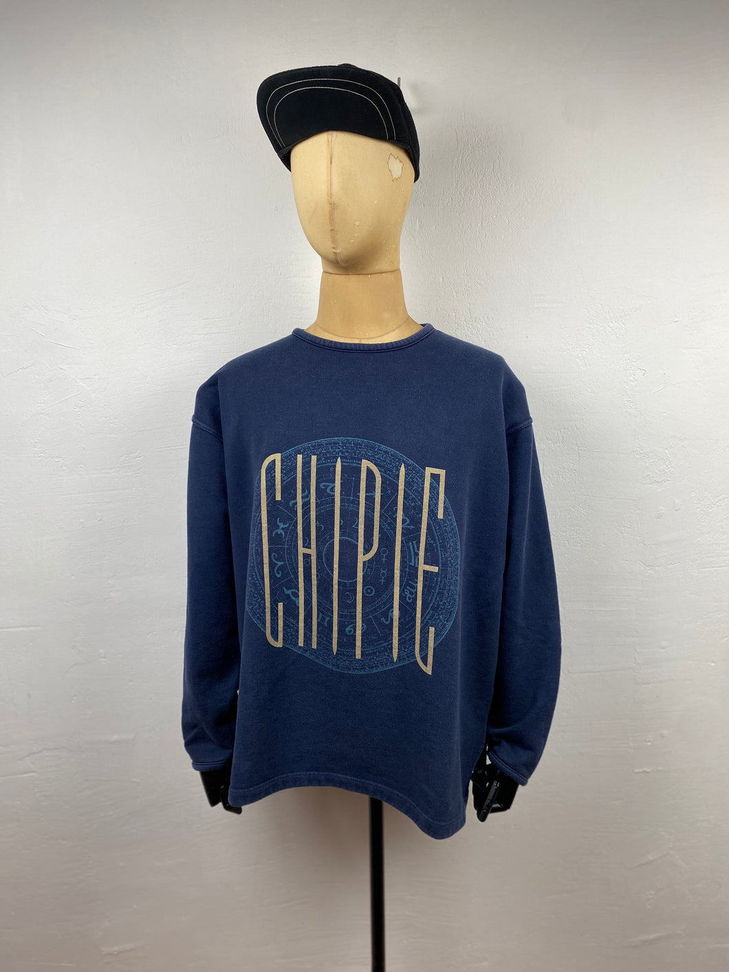 1980s Chipie blue magic sweater