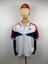 Load image into Gallery viewer, 1980s Fila Polo white blue red
