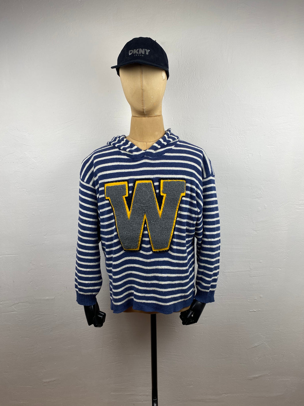 1980s Chipie stripe hoodie